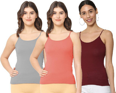 dazico Camisole For Girls(Multicolor, Pack of 3)