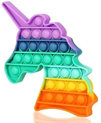 OANGO Silicone Kids Pop It Fidget Toy Push Pop Bubble Fidget Stress Relief Sensory Toy(Multicolor)