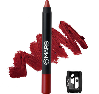 MARS Won't Budge Won't Smudge Non Transfer Lip Crayon With Sharpner Lipstick(03 No Filter, 3.5 g)