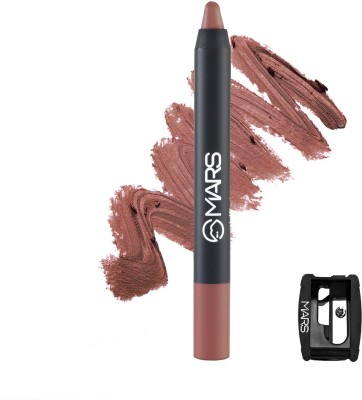 MARS Won't Budge Won't Smudge Non Transfer Lip Crayon With Sharpner Lipstick(13-Berry Brave, 3.5 g)