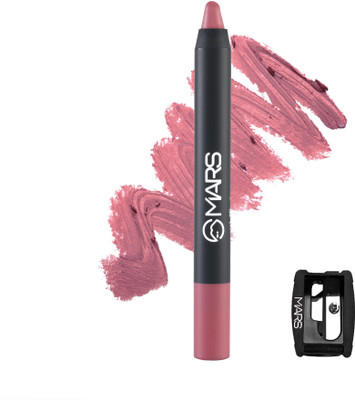 MARS Won't Budge Won't Smudge Non Transfer Lip Crayon With Sharpner Lipstick(15-I Am Bold, 3.5 g)