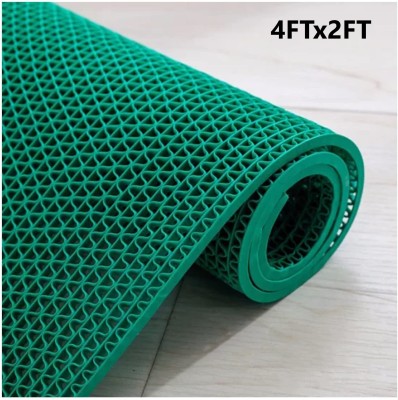 TurtleGrip PVC (Polyvinyl Chloride) Floor Mat(Green, Large)