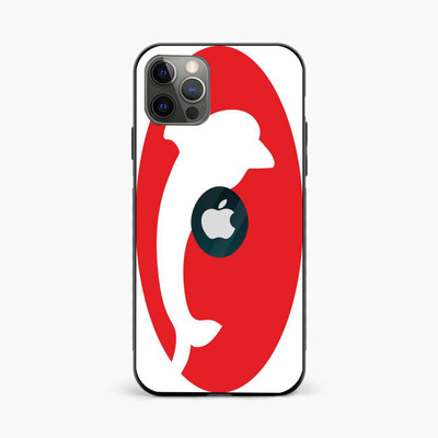 qth apple iphone 12 pro max Mobile Skin(White, Red)