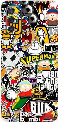 BUGGU Samsung Galaxy M52 5G Mobile Skin(Ultra Super Sticker Bombing Skin With High Mattte Finish.)