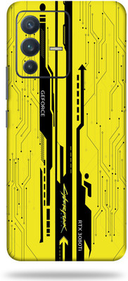WeCre8 Skin's Vivo V23 Pro, Cyberpunk Yellow Mobile Skin(Multicolor)