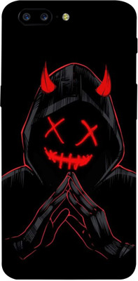 AsSkin OnePlus 5 Mobile Skin(Ultra Super Black Devil With High Matte Finish.,.)