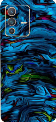 Mclaxa Blue Lava Vivo V23 pro Mobile Skin, Blue Lava Mobile Skin(Blue Lava Skin With Super Matte Finish)