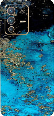 Mclaxa Blue Aqua Vivo V23 pro Mobile Skin, Blue Aqua Mobile Skin(Blue Aqua Skin With Super Matte Finish)