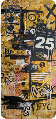 BugguSkin Samsung Galaxy M52 5G, samsung galaxy m52 Mobile Skin(Ultra Super Multicolor Graffiti Skin With High Matte Finish.)