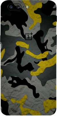 AsSkin OnePlus 5 Mobile Skin(Ultra Super Camo Yellow With High Matte Finish.,.)