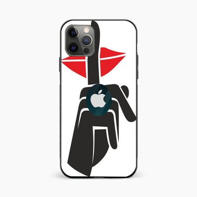 qth apple iphone 12 pro max Mobile Skin(White, Black)