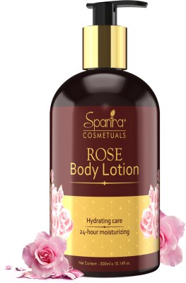 Spantra Rose Moisturizing Body Lotion, Deep Hydrating Care, No Paraben,300ml(300 ml)