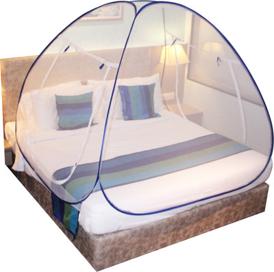 SIFRA Polyester Adults Washable SIF_MQ_87 Mosquito Net(Blue, Tent)