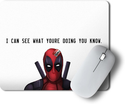 PRINTISTA WaterProof Gaming Non-Slip Rubber Base MousePad for Computer and Laptop Mousepad(Red&Black)