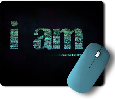 PRINTISTA WaterProof Gaming Non-Slip Rubber Base MousePad for Computer and Laptop Mousepad(Black, Green)