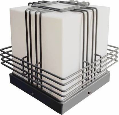 Online Generation CUBE02 LINE GATE LAMP PACK 2 Gate Light Outdoor Lamp(Grey, White)
