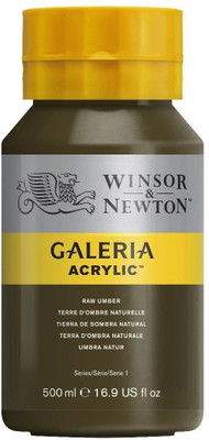 Winsor & Newton Galeria Acrylic Colour - Jar of 500 ML - Raw Umber (554)(Set of 1, Raw Umber)