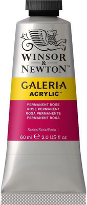 Winsor & Newton Galeria Acrylic Colour - Tube of 60 ML - Permanent Rose (502)(Set of 1, Permanent Rose)