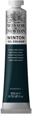 Winsor & Newton Winton Oil Colour - Tube of 200 ML - Phthalo Deep Green (048)(Set of 1, Phthalo Deep Green)