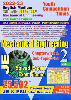 English Medium JE & PSU Mechanical Engineering Chapter-Wise Solved Papers Vol-2(Paperback, Youth Competition Times)