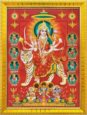 koshtak Durga Maa/Ambe/Sherawali/Nav Durga /Navratri Pooja Photo Religious Frame