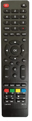 BhalTech Led 403 Mx11 LED LCD Smart TV Compatible for  Micromax Remote Controller(Black)