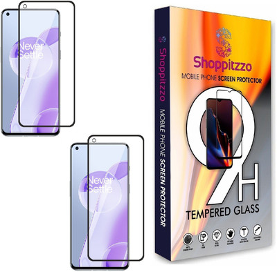 Shoppitzzo Edge To Edge Tempered Glass for OnePlus 9RT (5G)/1+9 RT(5G)/DuraGlass Tempered Glass/Full Screen Coverage(Pack of 2)