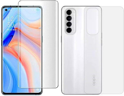 Gtel Front and Back Tempered Glass for Oppo Reno 4 Pro(Pack of 1)