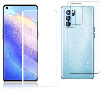 Gtel Front and Back Tempered Glass for Oppo Reno 6 Pro(Pack of 1)