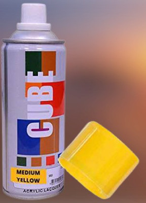 CUBE Yellow Spray Paint 400 ml(Pack of 1)