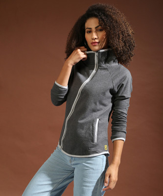 CAMPUS SUTRA Full Sleeve Solid Women Sweatshirt