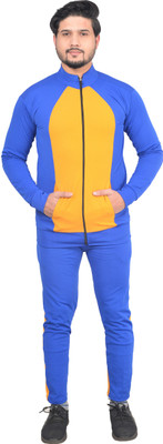 fashionbazaar4u.com Colorblock Men Track Suit