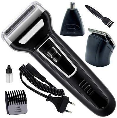 RDFG Waterproof 3in1 Rechargeable Ear Nose Beard Mustache Trimmer Multi-Grooming Kit Fully Waterproof Trimmer 120 min  Runtime 4 Length Settings(Multicolor)