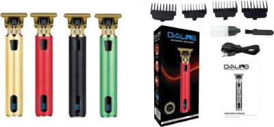 Festive Blessings DALING DL-1095 Rechargeable Hair Clippers T-Blade Hair Trimmer Runtime: 60 min Trimmer 60 min  Runtime 5 Length Settings(Multicolor)