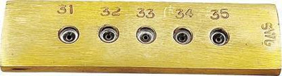 Digital Craft Drawing Wire Brass Plate With Tungsten Hole To Draw Wire 31-35 SWG
