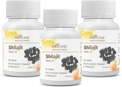 Origine Naturespired Shilajit Tablet(Pack of 3, 180 Tablets)