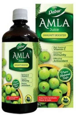 Dabur Amla Juice (1liter) PACK OF 3(Pack of 3)