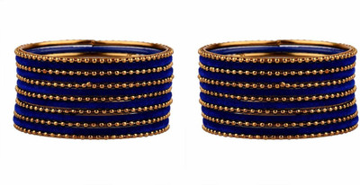 LYBASHINE Metal, Alloy Cubic Zirconia Gold-plated Bangle Set(Pack of 2)