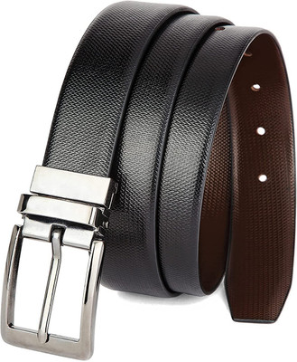 BlacKing Men Casual, Formal, Party, Evening Black Genuine Leather, Artificial Leather, Texas Leatherite Reversible Belt
