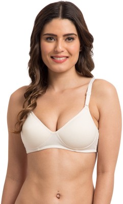 KOMLI Komli Medium Padded Full Coverage Bra Women Everyday Lightly Padded Bra(White)