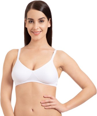 KOMLI Komli Non-Padded Full Coverage Bra Women Full Coverage Non Padded Bra(White)