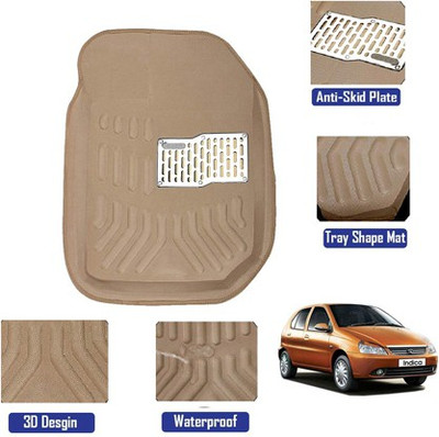 MATIES Polyutherine, Rubber 3D Mat For  Tata Indica(Beige)