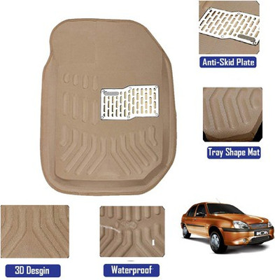MATIES Polyutherine, Rubber 3D Mat For  Ford Ikon(Beige)