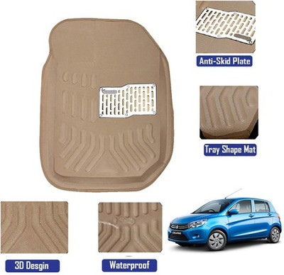 MATIES Polyutherine, Rubber 3D Mat For  Maruti Suzuki Celerio(Beige)