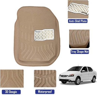 MATIES Polyutherine, Rubber 3D Mat For  Tata Indigo(Beige)