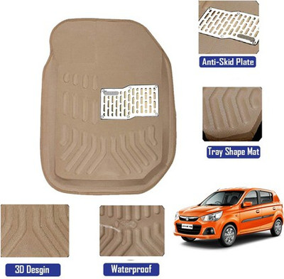 MATIES Polyutherine, Rubber 3D Mat For  Maruti Suzuki Alto K10(Beige)