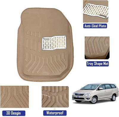 MATIES Polyutherine, Rubber 3D Mat For  Toyota Innova(Beige)