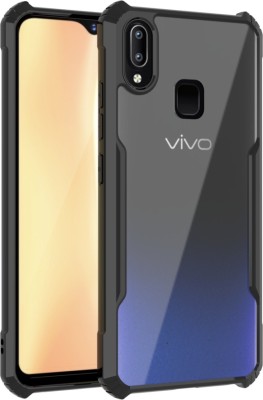 KartV Back Cover for Vivo Y95, Vivo Y93, Vivo Y91(Black, Transparent, Camera Bump Protector, Pack of: 1)