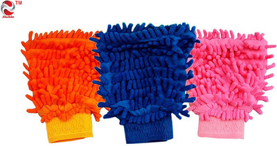 Fiable Wet and Dry Glove Set(Free Size Pack of 3)