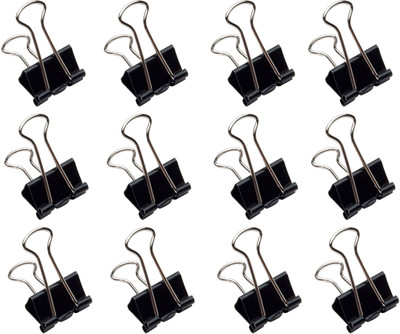 QURTASIA Clip 19mm Small Stainless Steel Blinder Clip(Set of 12, Black)